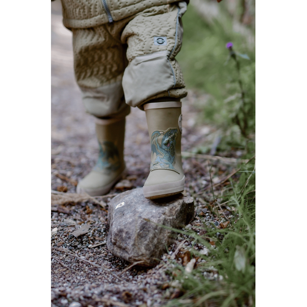 Gummistövlar 3D Patch - Barefoot - Kelp MIKK-LINE