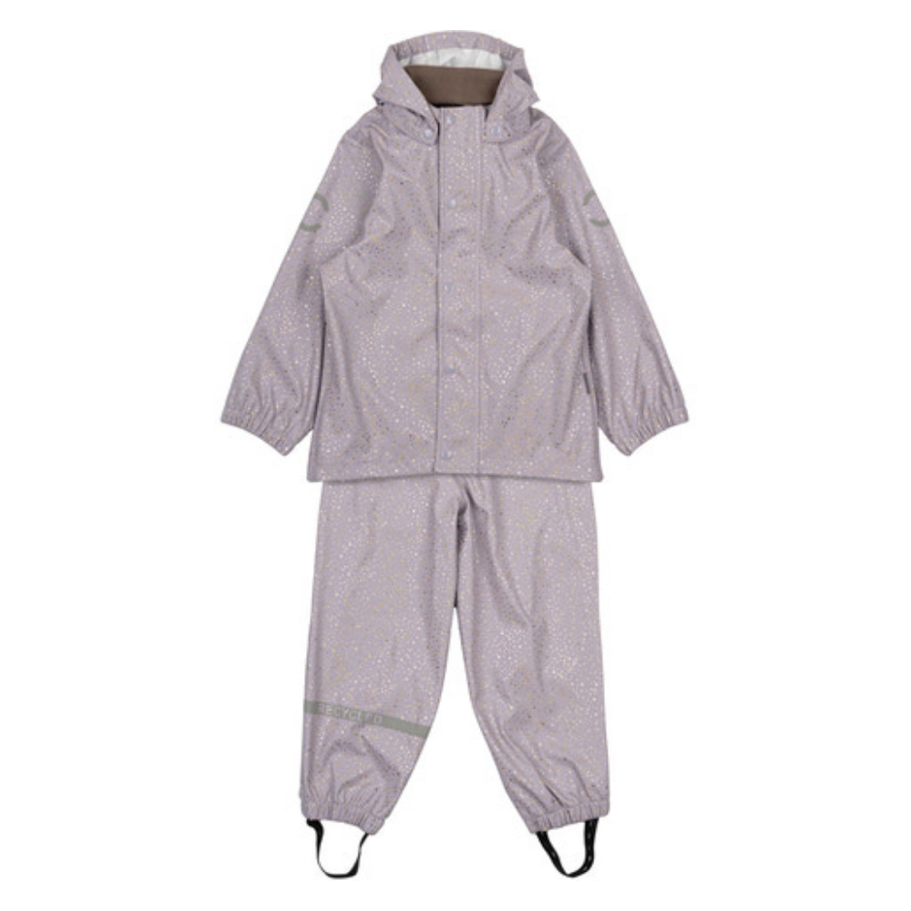 MIKK-LINE Regnkläder Med Glitter PU Lavender