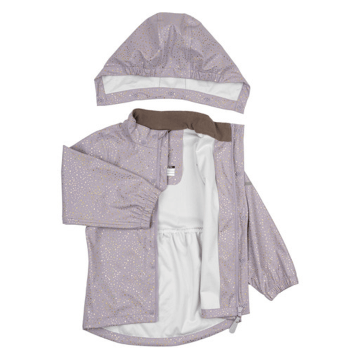 Regnkläder Med Glitter PU - Lavender MIKK-LINE