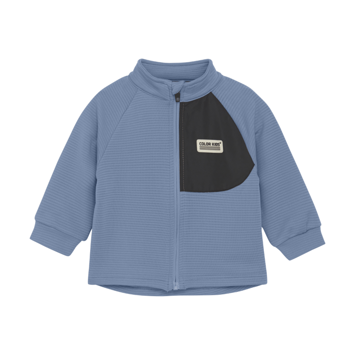 Fleecejacka Stretch - Faded Denim COLOR KIDS