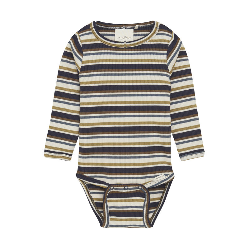 Product Image for Minymo  Långärmad Body Ribbad, Parisian Night - BabyWorld