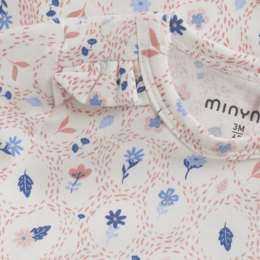 Långärmad Body Marshmallow White Minymo