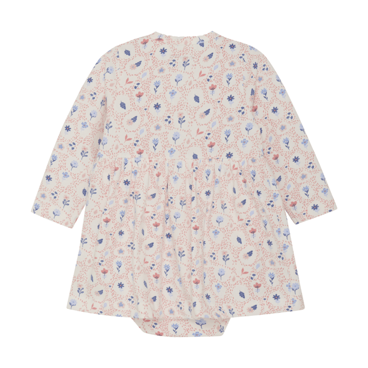 Långärmad Bodyklänning Marshmallow White Minymo