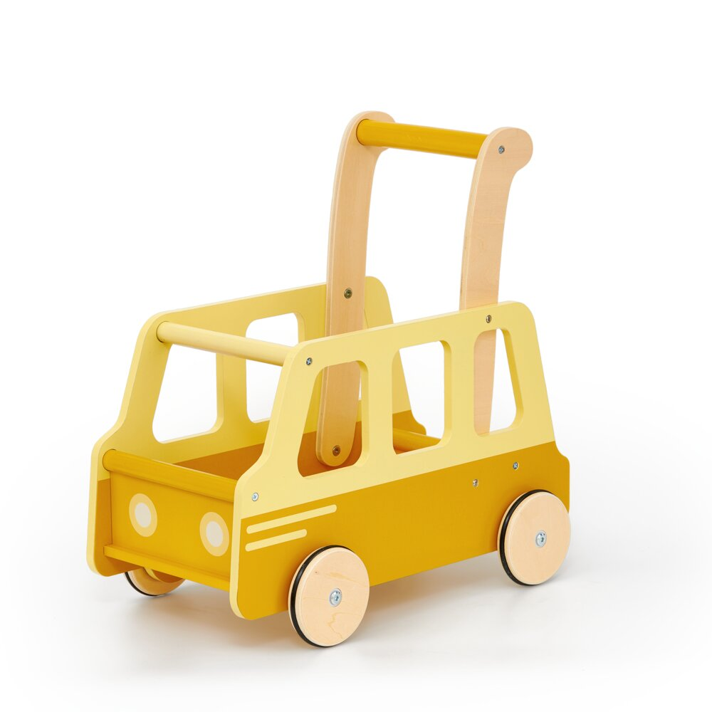 MOOVER TOYS Gå-Vagn Skolbuss Gul