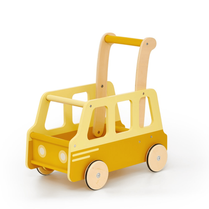 Gå-Vagn Skolbuss - Gul MOOVER TOYS