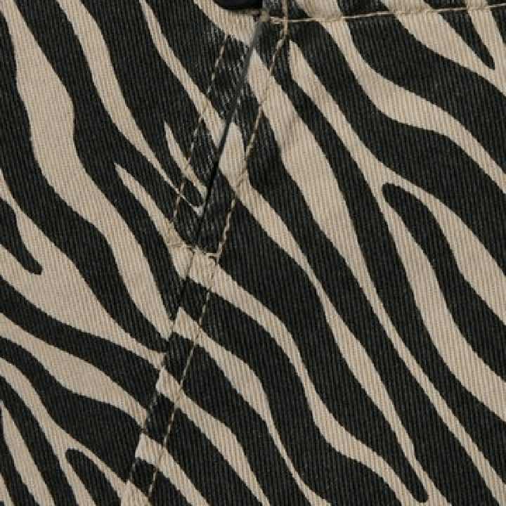 Klänning Zebra Twill Spencer - Cement NAME IT