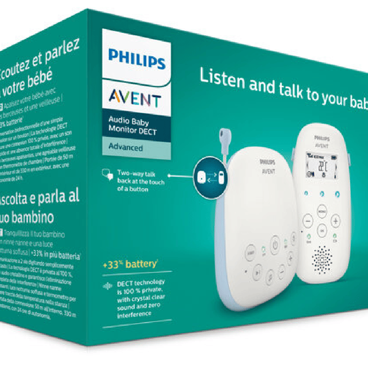 Babymonitor med Temperatursensor & Vaggvisor Philips Avent