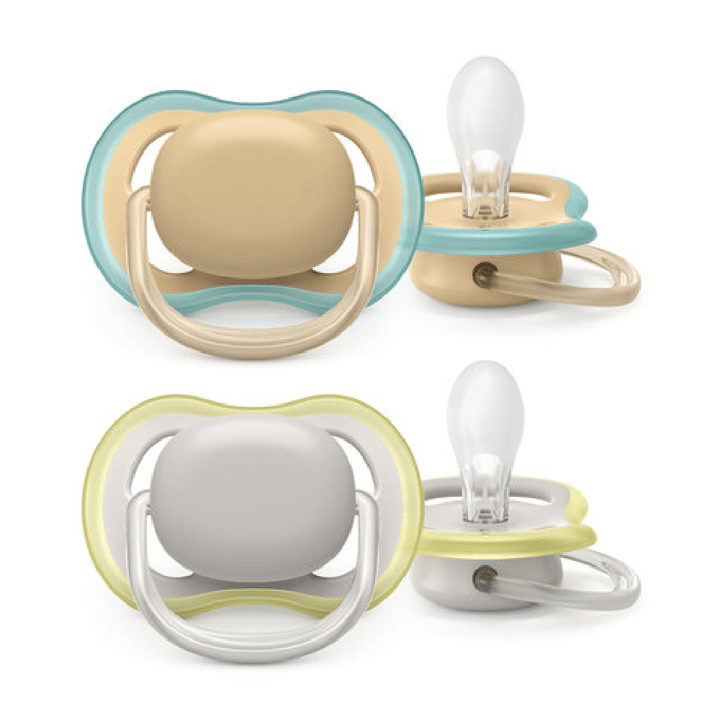 Napp Ultra Air 2-pack 0-6 m - Neutral Vit/Beige Philips Avent