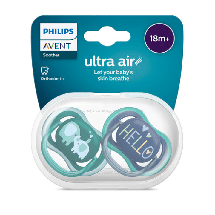 Napp Ultra Air 2-pack 18+ m - Grön/Blå Philips Avent