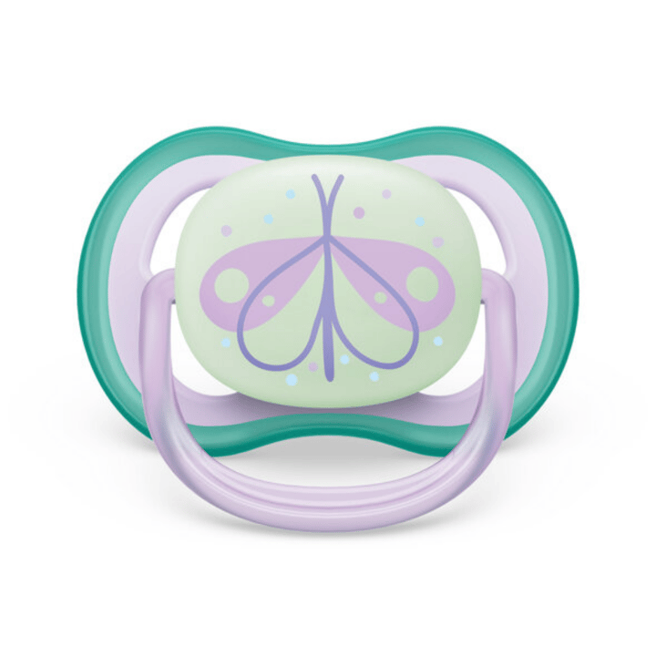Napp Ultra Air Night 2-pack 0-6 m - Grön/Rosa Philips Avent