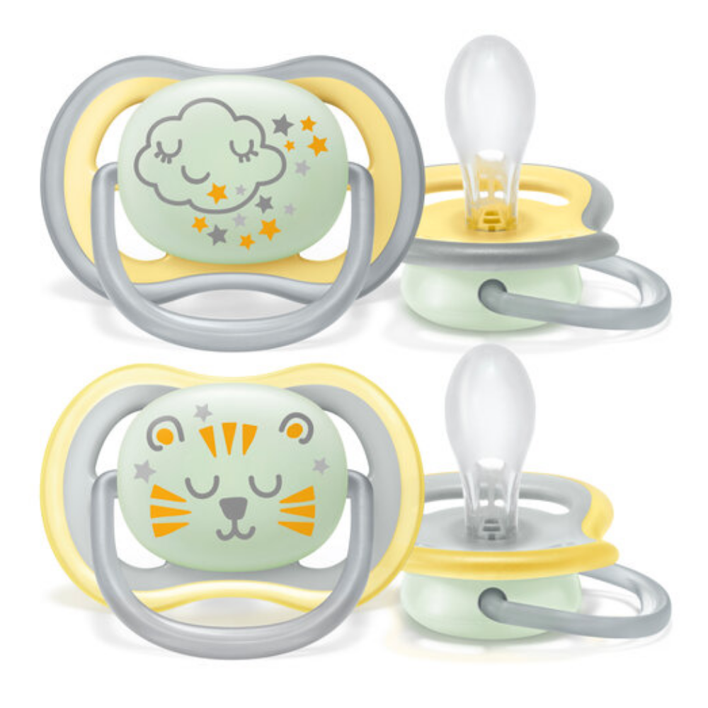 Philips Avent Napp Ultra Air Night 2-pack 18+ m Lejon/Moln