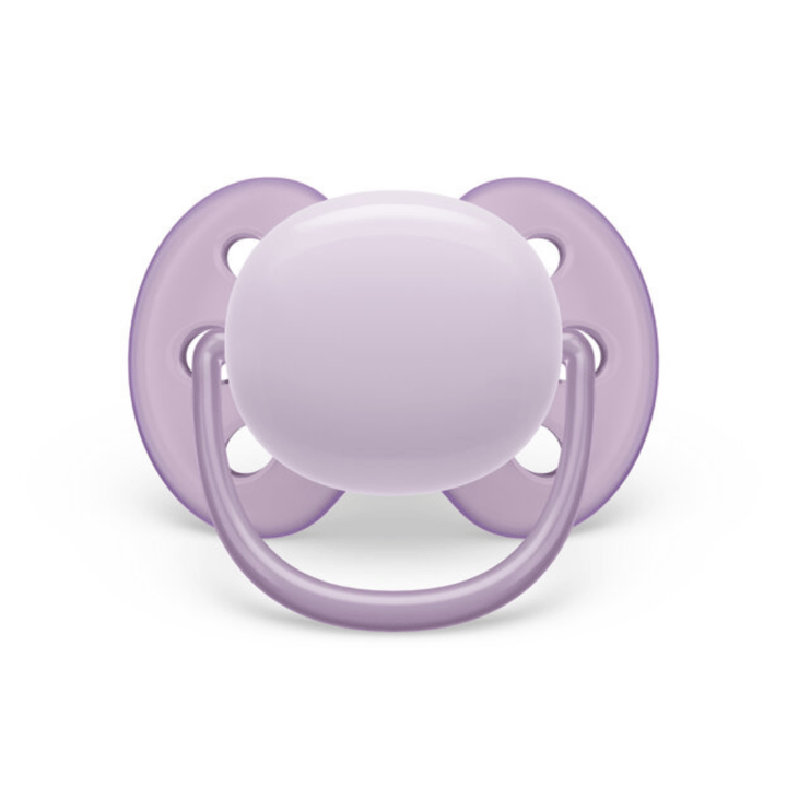 Napp Ultra Soft 2-pack 0-6 m - Rosa/Lila Philips Avent
