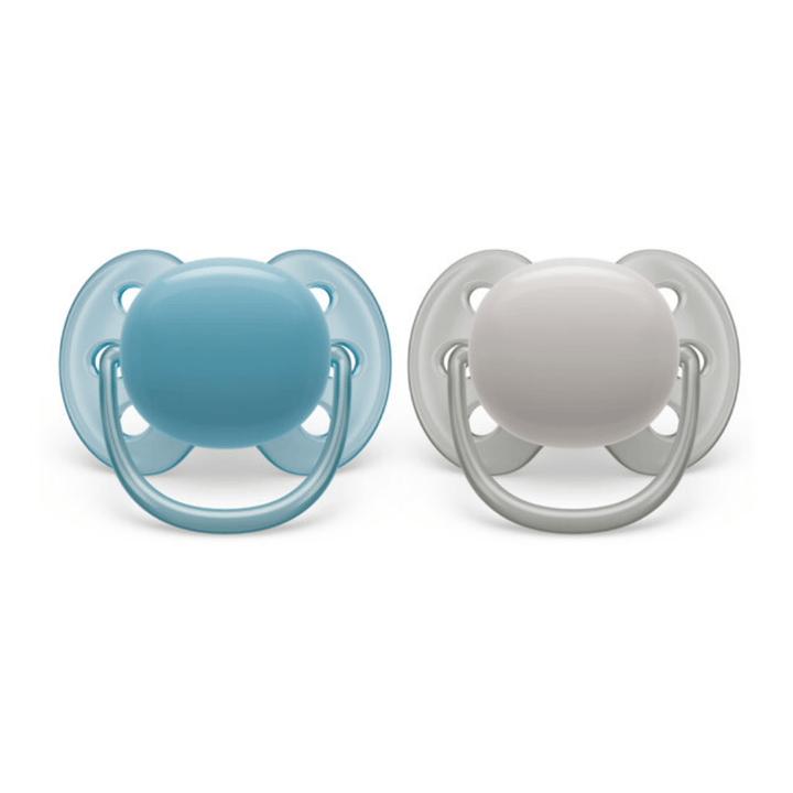 Napp Ultra Soft 2-pack 6-18 m - Blå/Grå Philips Avent