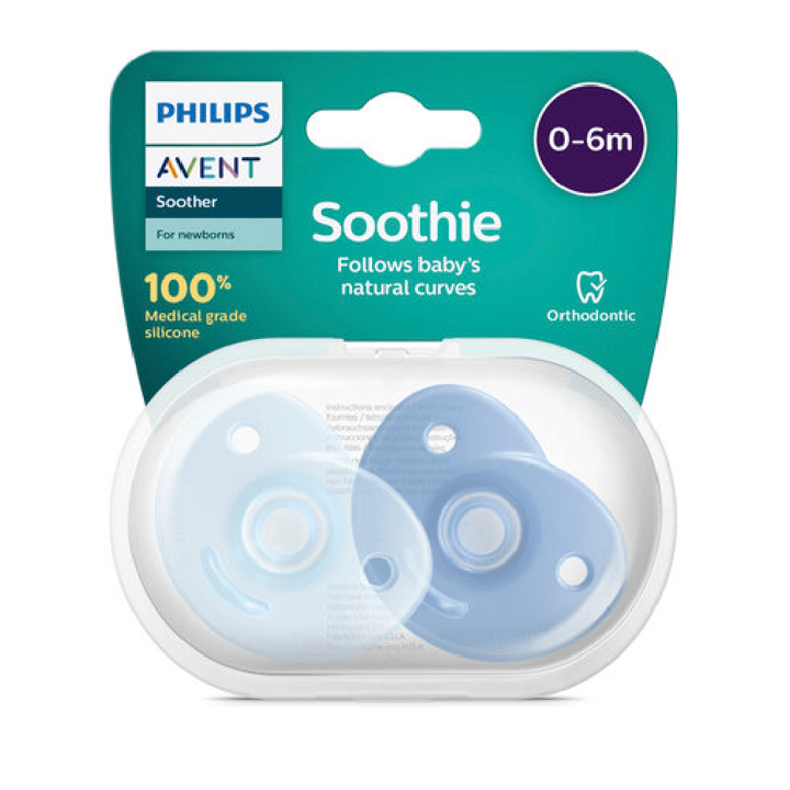 Nappar 2-pack 0-6 m - Blå Philips Avent