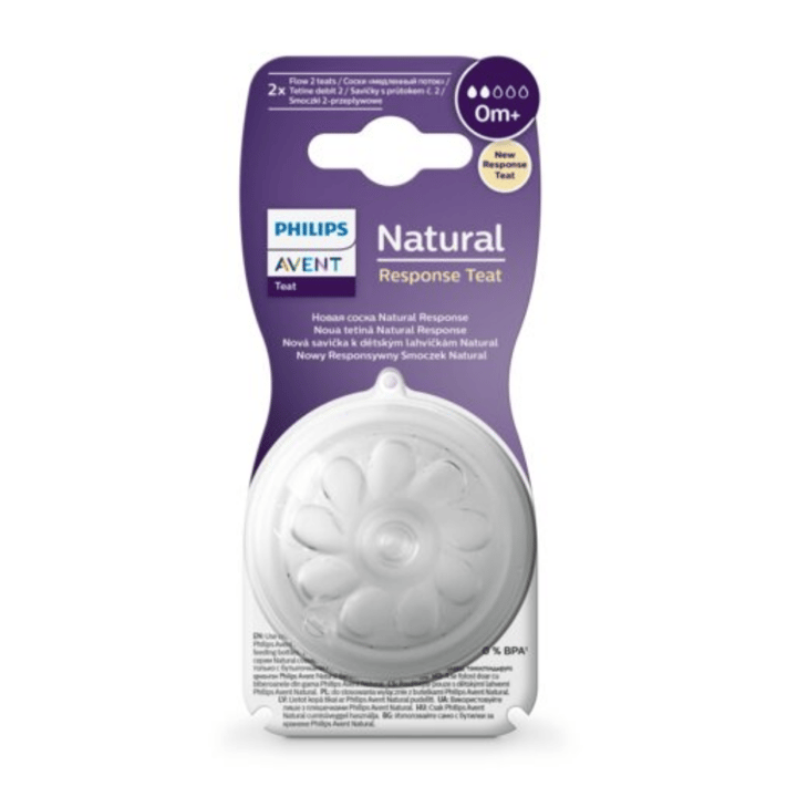Natural Response Flasknapp 2-pack - Flow 2 Philips Avent