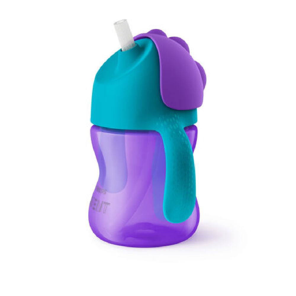 Philips Avent Sugrörsmugg 200 ml Lila/Blå