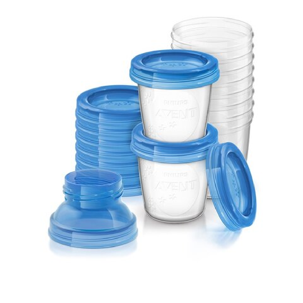 Philips Avent VIA Förvaringsmuggar 10-pack 180 ml