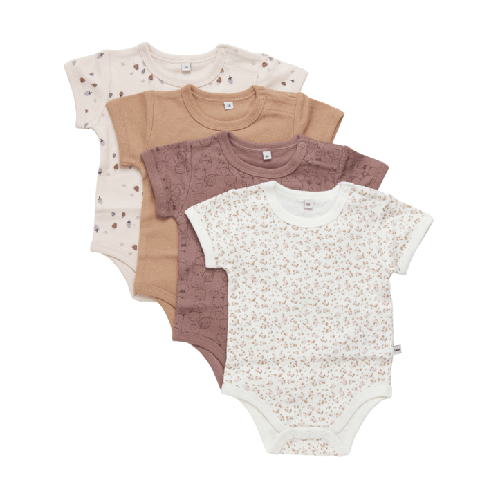 Kortärmad Body 4-pack - Burlwood