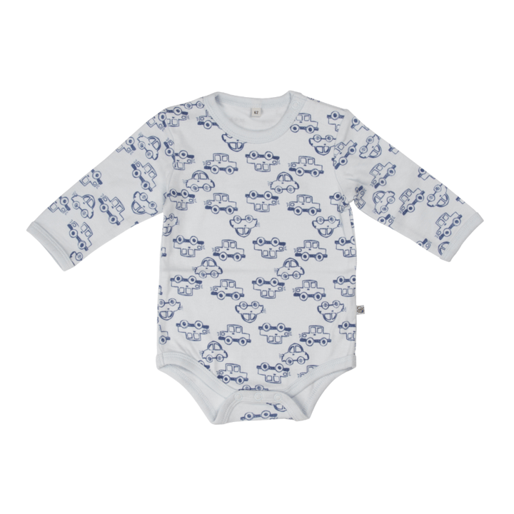 Långärmad Body 4-pack - Light Blue Pippi