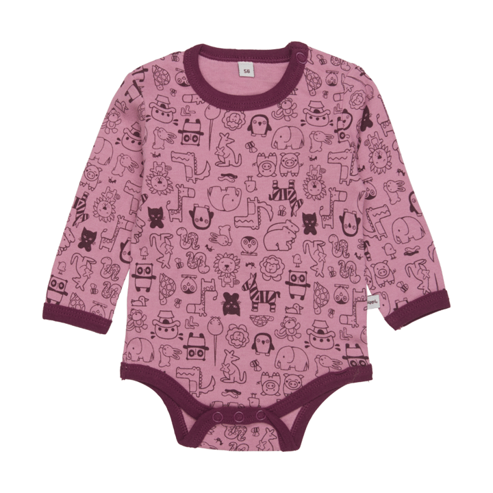 Långärmad Body 4-pack - Lilac Pippi