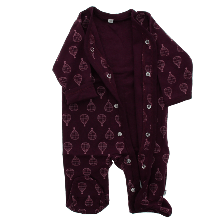 Långärmad Pyjamas med Fot 2-pack - Lilac Pippi