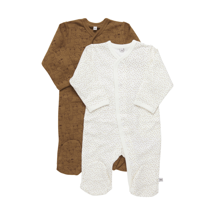 Långärmad Pyjamas med Fot 2-pack - Tinsel Pippi