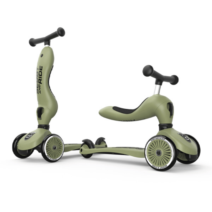 Highwaykick 1 Sparkcykel - Olive Scoot & Ride