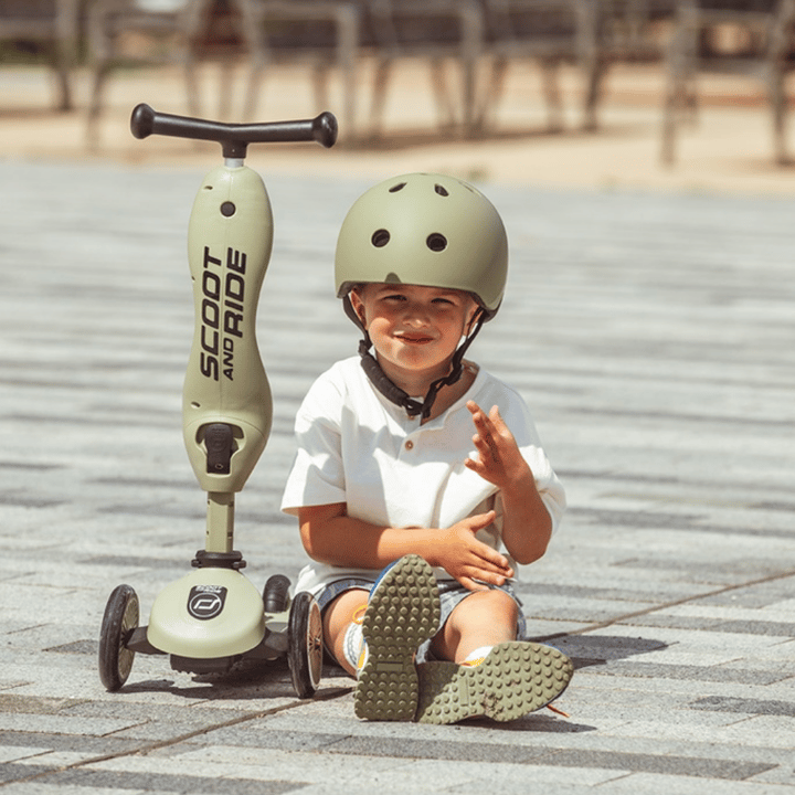 Highwaykick 1 Sparkcykel - Olive Scoot & Ride