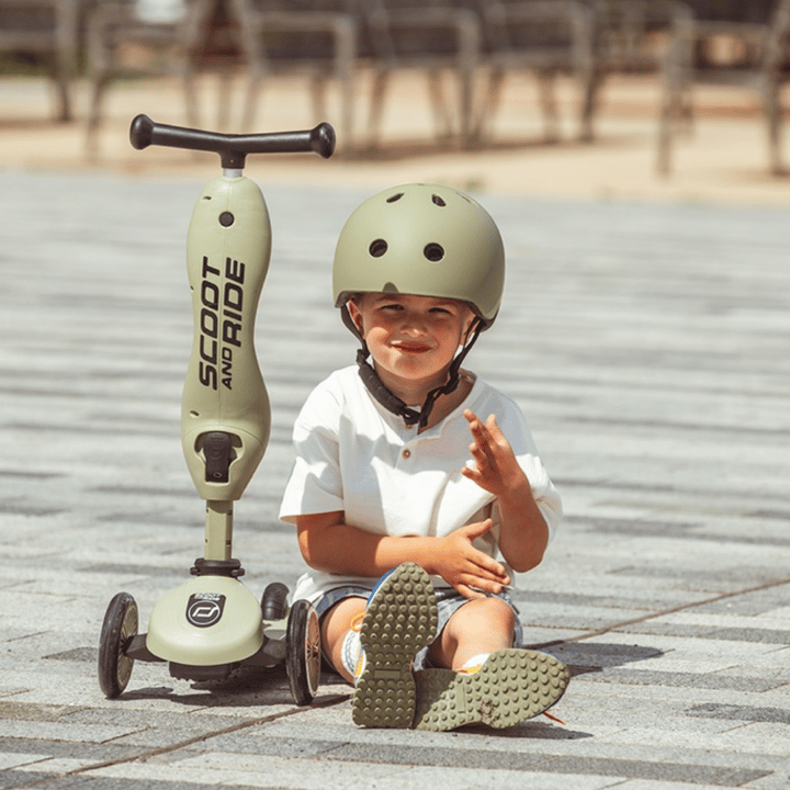 Hjälm S-M - Olive Scoot & Ride