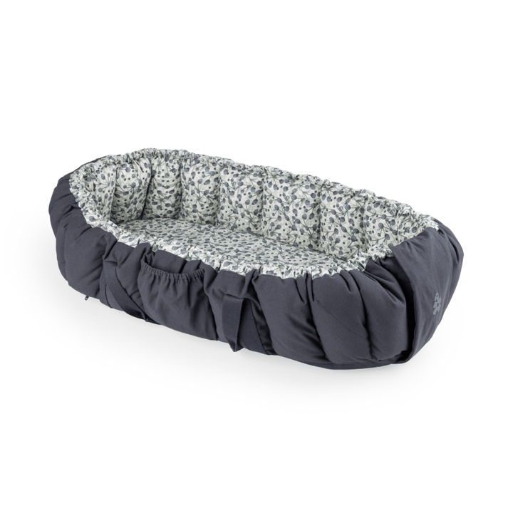3-in-1 Babynest - Blue Olive Sebra