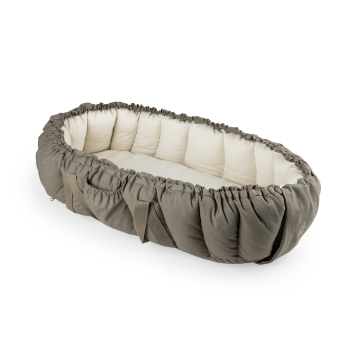 3-in-1 Babynest - Dark Olive Sebra