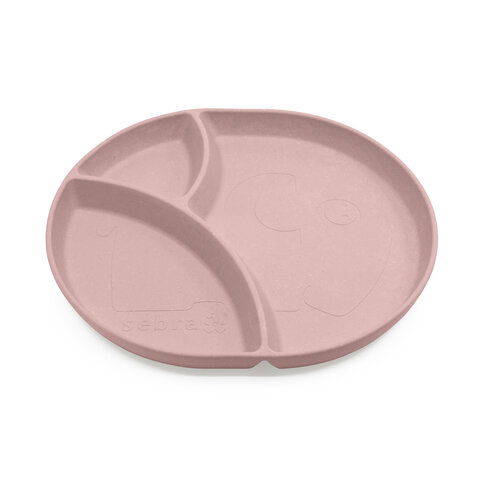 Sebra Mums indelad tallrik Blossom pink