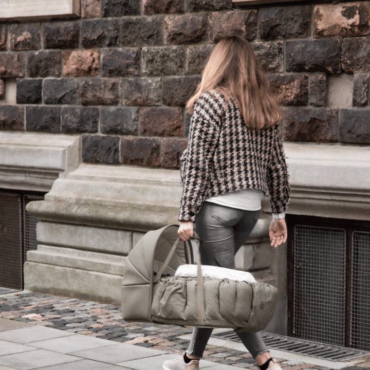 Sufflett Till 3-in-1 Babynest - Dark Olive Sebra