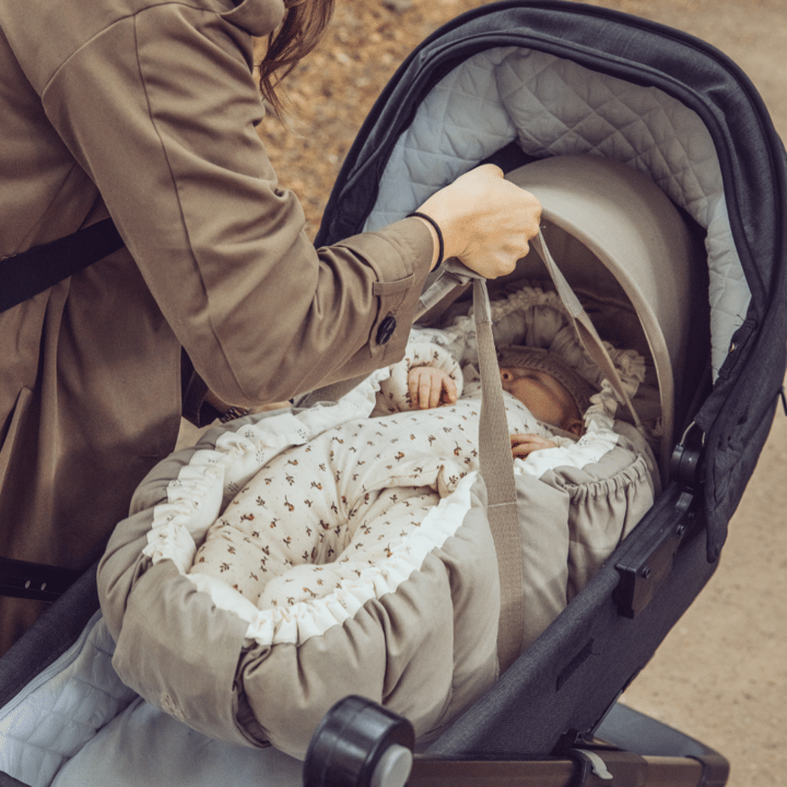 Sufflett Till 3-in-1 Babynest - Jetty Beige  Sebra