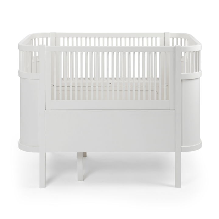 Växasäng 2 i 1 Baby & Juniorsäng - Classic White Sebra