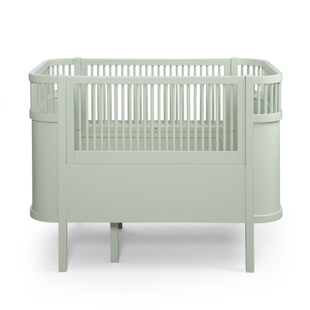 Sebra Växasäng 2 i 1 Baby & Juniorsäng Mist Green