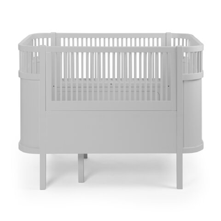 Växasäng 2 i 1 Baby & Juniorsäng - Stone Grey Sebra