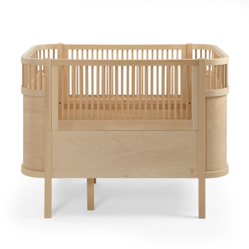 Sebra Växasäng 2 i 1 Baby & Juniorsäng Wooden Edition