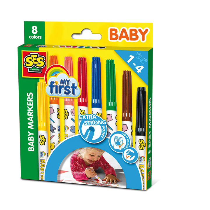 Baby Markers 8-pack Ses Creative