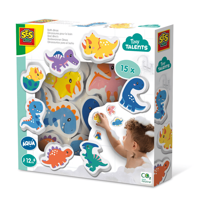 Badfigurer i Skum Dinosaurier Ses Creative