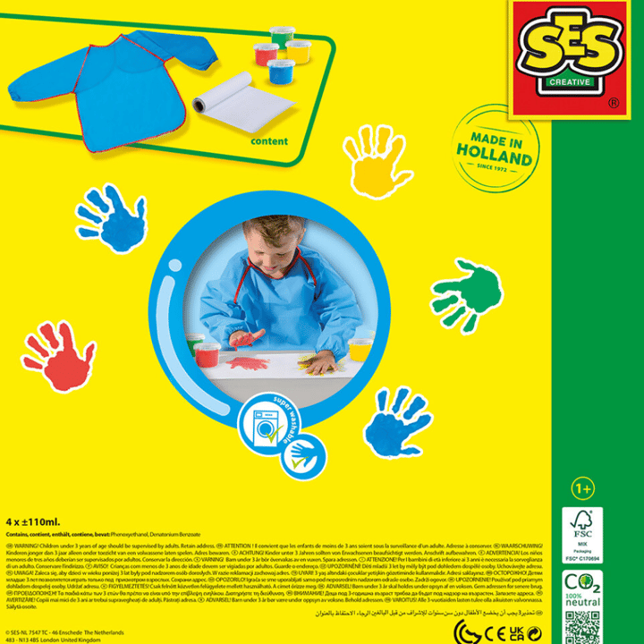 Min Första - Fingerfärg med Förkläde Ses Creative