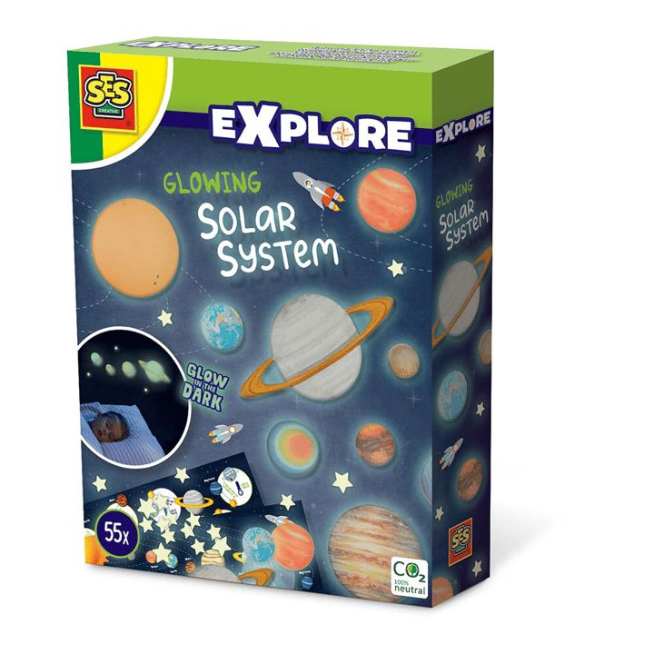Självlysande Klistermärken - Solsystem
