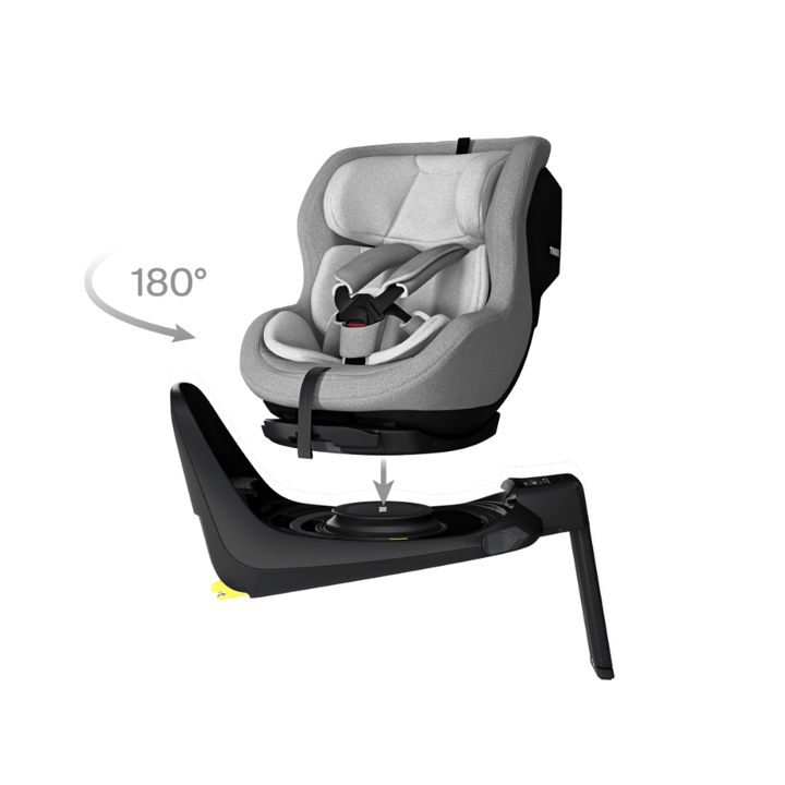 Elm Bakåtvänd Bilbarnstol - Light Grey Thule