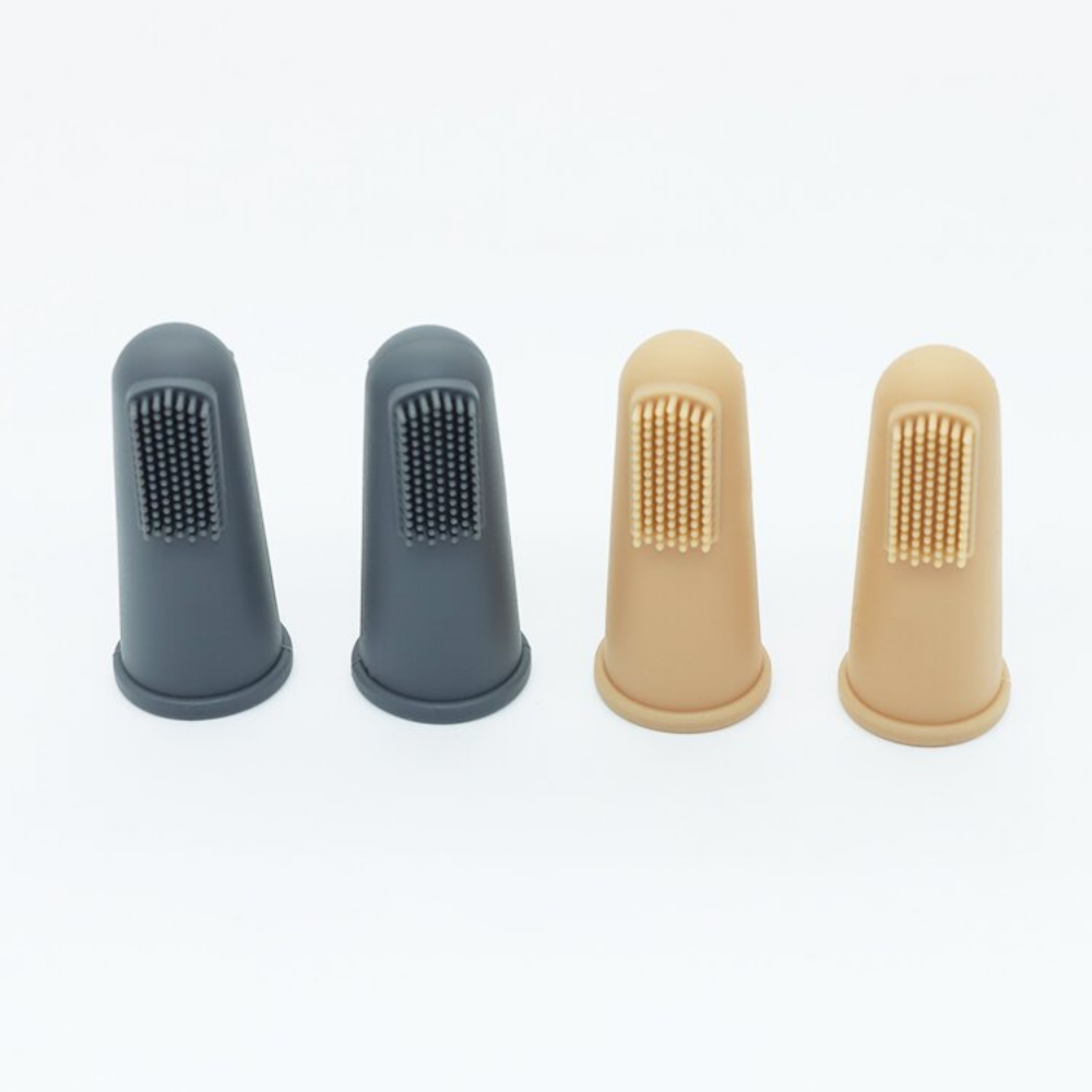 Tiny Republic Fingertandborste Grey/Yellow
