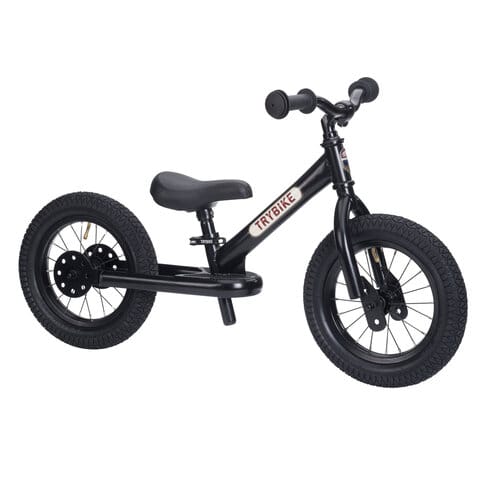 Springcykel 2 Hjul - Svart Trybike