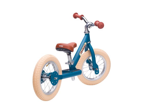 Springcykel 2 Hjul - Vintage Blå Trybike