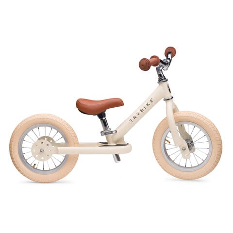 Springcykel 2 Hjul - Vintage Creme Trybike