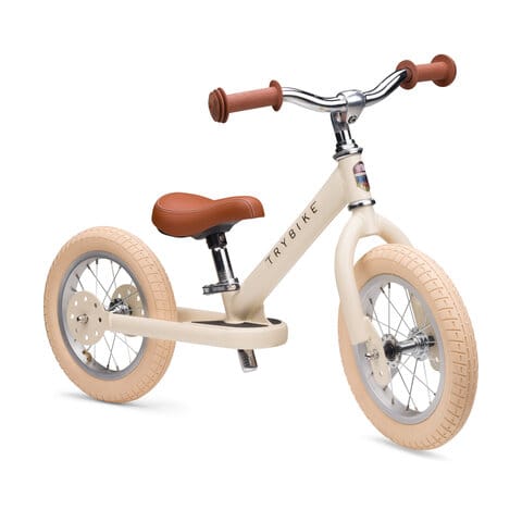 Springcykel 2 Hjul - Vintage Creme Trybike