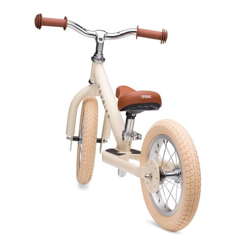 Springcykel 2 Hjul - Vintage Creme Trybike