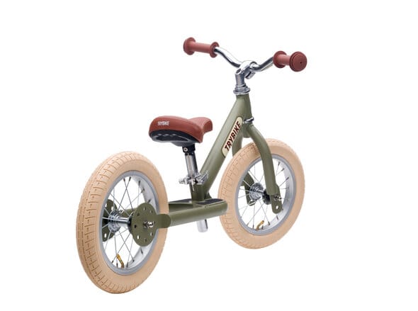 Springcykel 2 Hjul - Vintage Grön Trybike